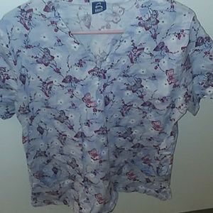 MEDIUM Butterfly scrub top